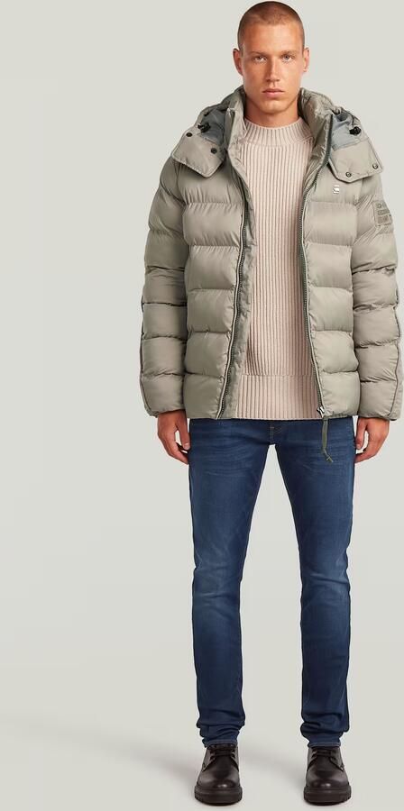 G-Star RAW G-Whistler Padded Hooded Jack Beige Heren - Foto 7