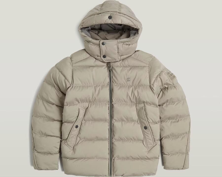 G-Star RAW G-Whistler Padded Hooded Jack Beige Heren - Foto 4