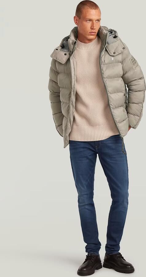 G-Star RAW G-Whistler Padded Hooded Jack Beige Heren - Foto 6