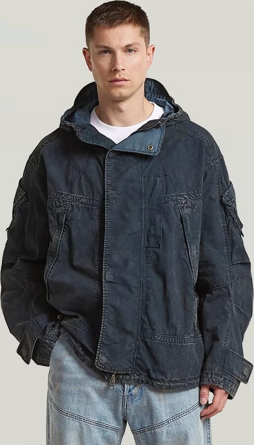 G-Star RAW GA-1 Cotton Parka Donkerblauw Heren - Foto 5