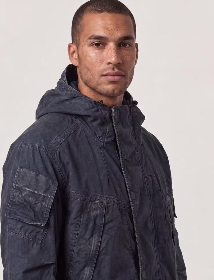 G-Star RAW GA-1 Cotton Parka Donkerblauw Heren - Foto 5