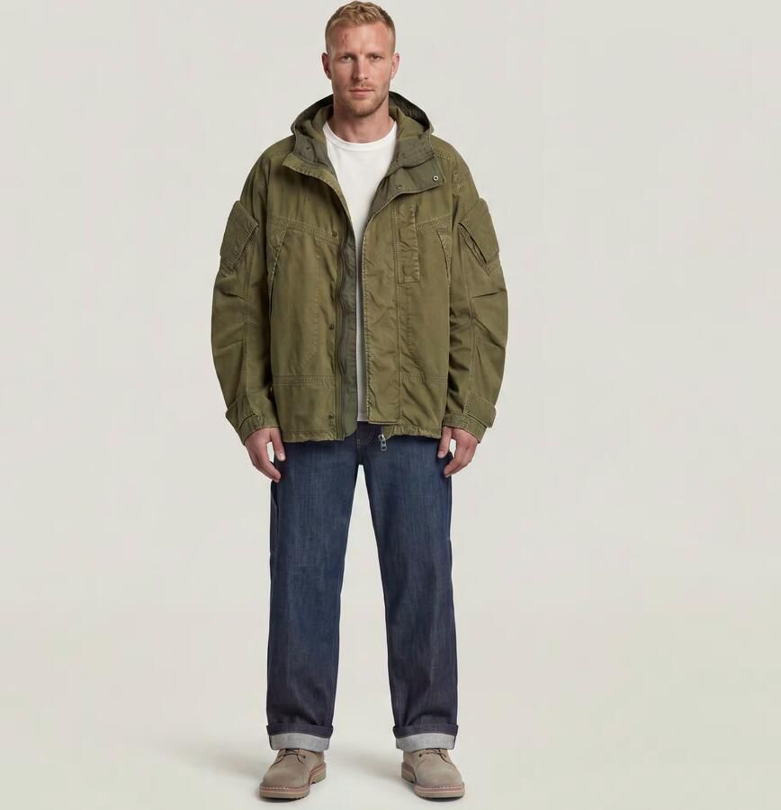 G-Star RAW GA-1 Cotton Parka Groen Heren - Foto 3