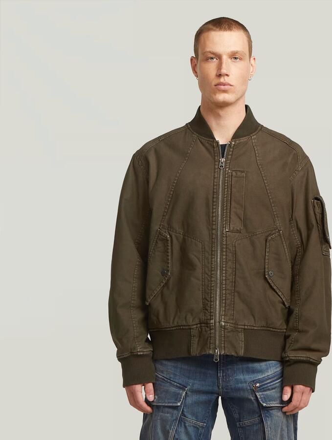 G-Star RAW GA-1 Washed Bomberjack Bruin Heren