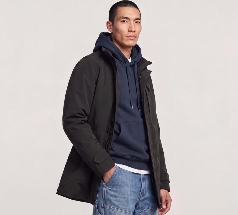 G-Star RAW Outdoorjack Garber Trench met verborgen knopen - Foto 7