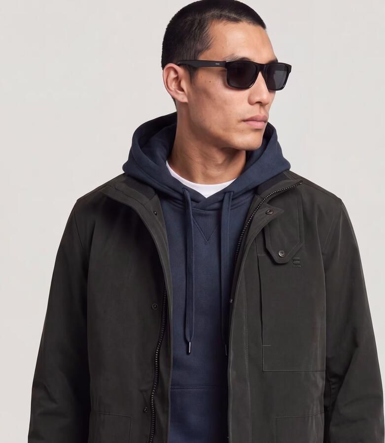 G-Star RAW Outdoorjack Garber Trench met verborgen knopen - Foto 8
