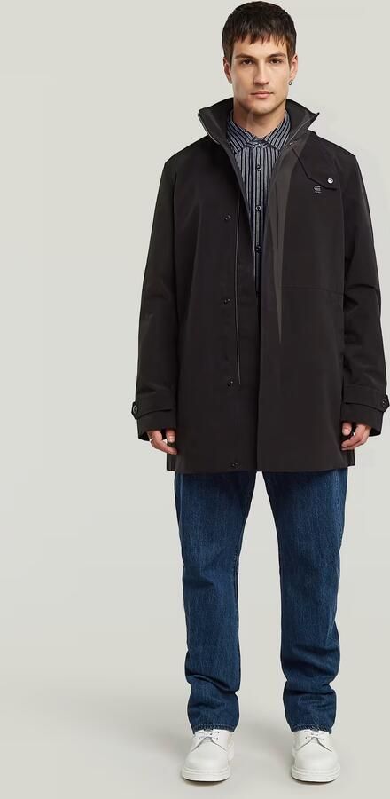 G-Star RAW Garber Unpadded Trenchcoat Zwart Heren - Foto 4