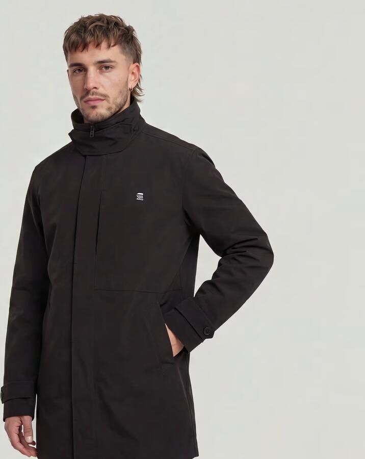 G-Star RAW Garber Unpadded Trenchcoat Zwart Heren - Foto 5