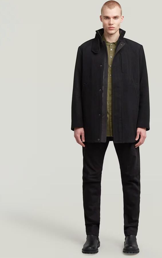 G-Star RAW Garber Wool Trenchcoat Zwart Heren - Foto 7