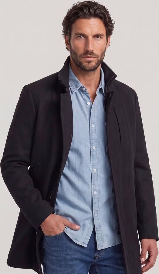 G-Star RAW Garber Wool Trenchcoat Zwart Heren - Foto 5