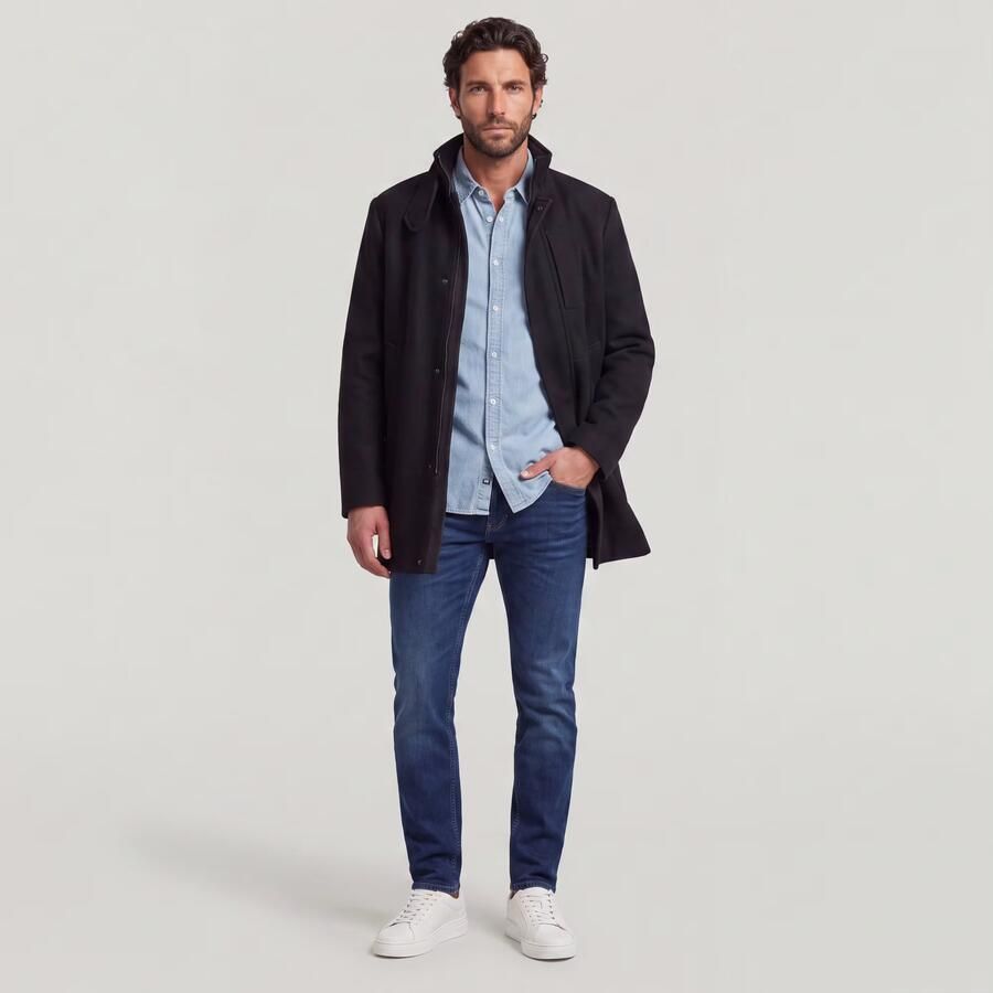 G-Star RAW Garber Wool Trenchcoat Zwart Heren - Foto 3