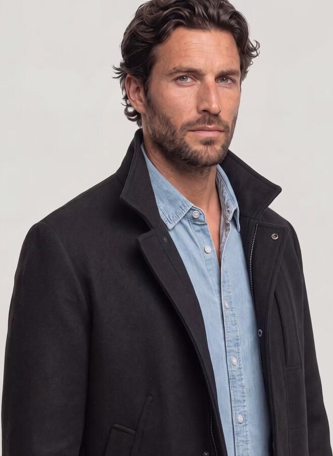 G-Star RAW Garber Wool Trenchcoat Zwart Heren - Foto 4