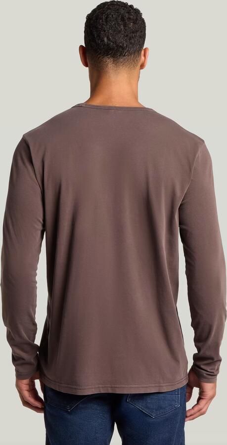 G-Star RAW Garment Dyed Chest Logo T-Shirt Bruin Heren - Foto 4