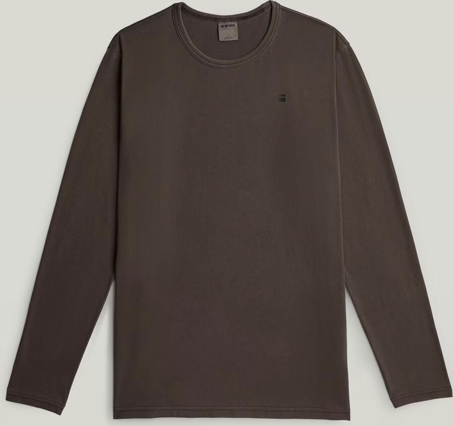 G-Star RAW Garment Dyed Chest Logo T-Shirt Bruin Heren - Foto 2