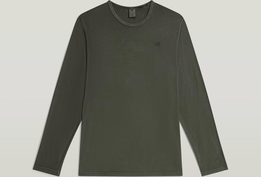 G-Star RAW Garment Dyed Chest Logo T-Shirt Grijs Heren - Foto 5