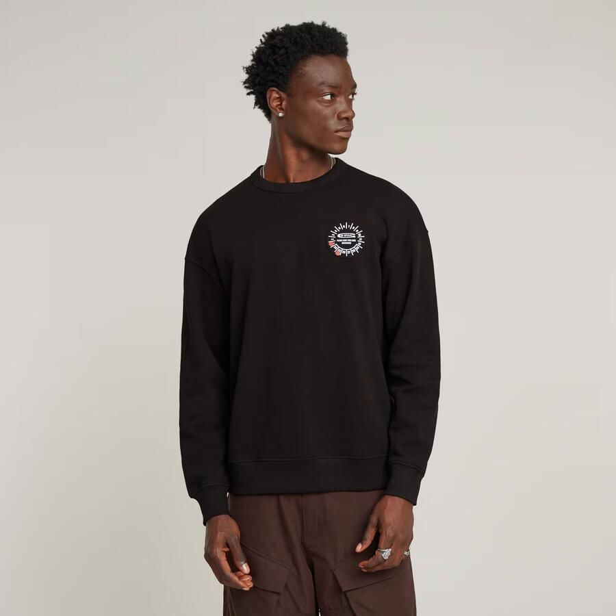 G-Star RAW Gauge Loose Sweater Zwart Heren - Foto 7