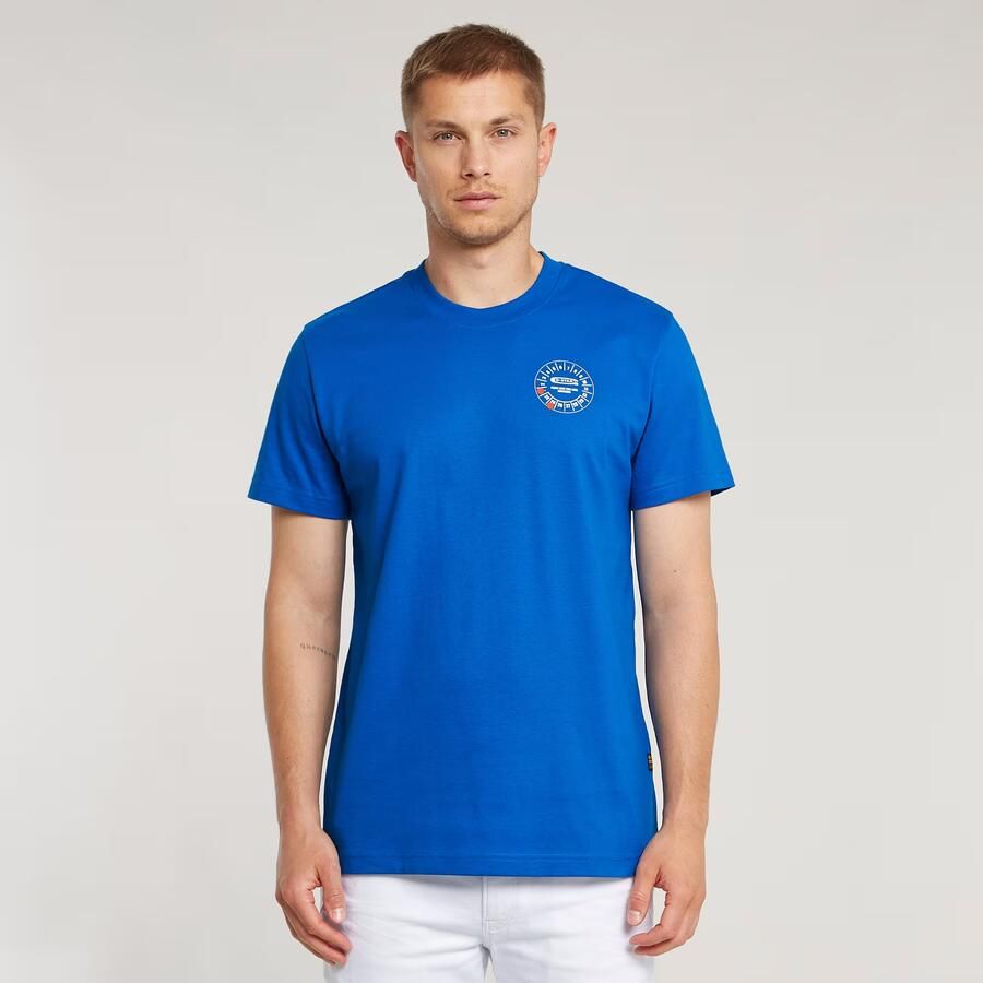 G-Star RAW Gauge T-Shirt Midden blauw Heren - Foto 7