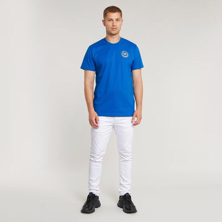 G-Star RAW Gauge T-Shirt Midden blauw Heren - Foto 2