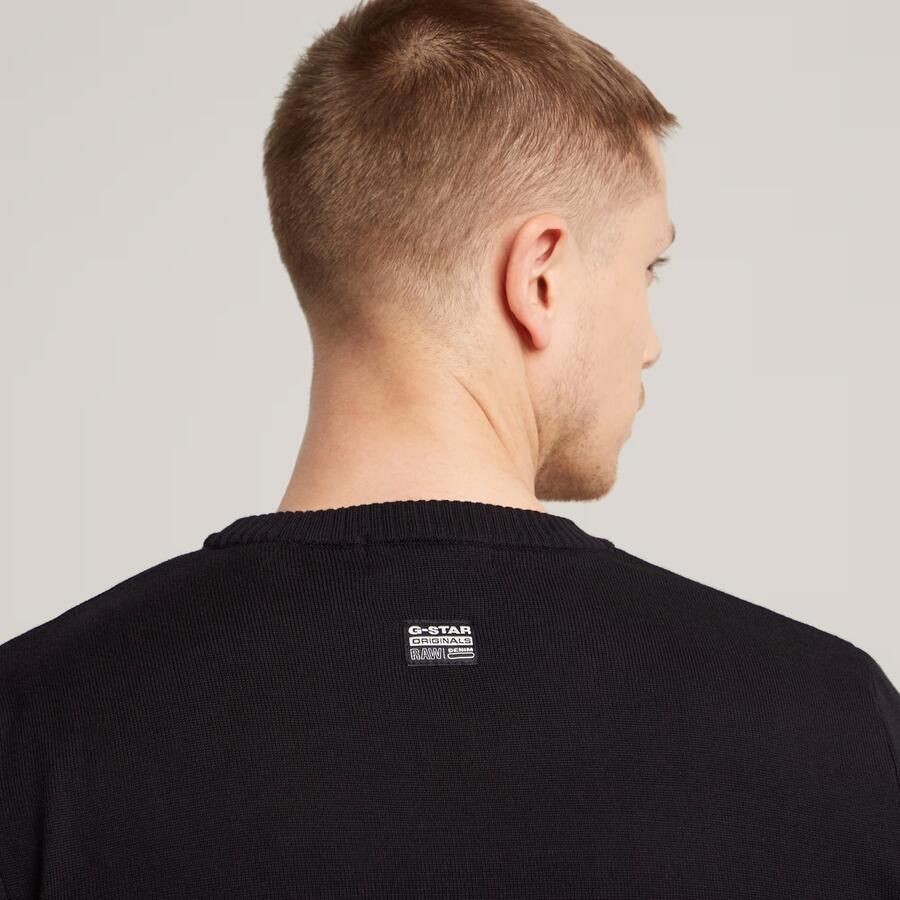 G-Star RAW Gebreide Trui Core Zwart Heren - Foto 4
