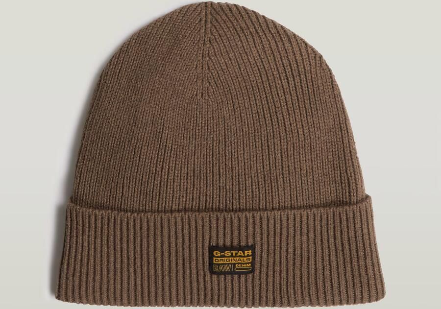 G-Star RAW Geffo Long Beanie Bruin Heren