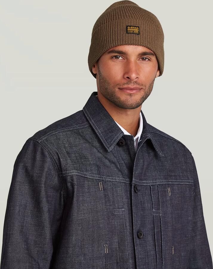 G-Star RAW Geffo Long Beanie Bruin Heren - Foto 3
