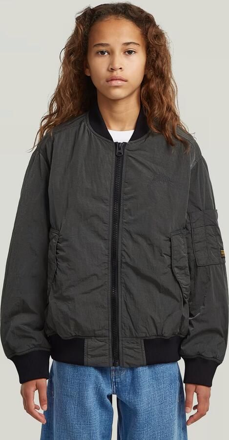 G-Star RAW Gewatteerd Bomberjack voor meisjes Donkerblauw meisjes
