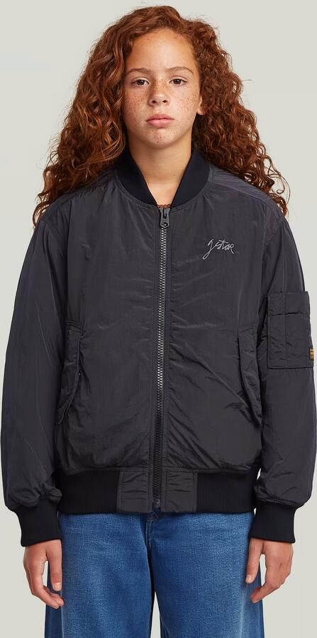 G-Star RAW Gewatteerd Bomberjack voor meisjes Donkerblauw meisjes