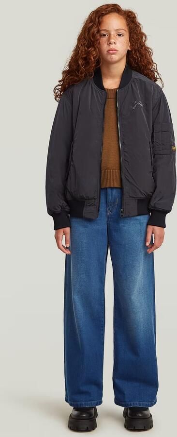 G-Star RAW Gewatteerd Bomberjack voor meisjes Donkerblauw meisjes - Foto 6