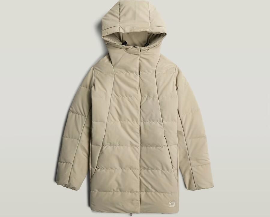 G-Star RAW Gewatteerd lang jack Cayley voor meisjes Beige meisjes - Foto 3