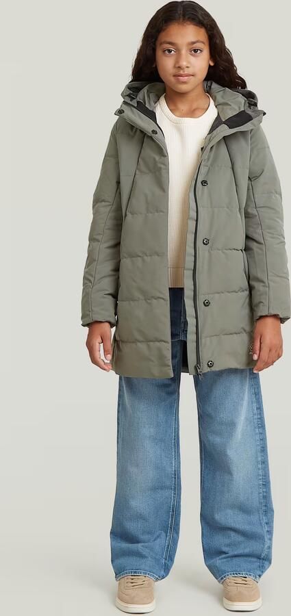 G-Star RAW Gewatteerd lang jack Cayley voor meisjes Grijs meisjes - Foto 6