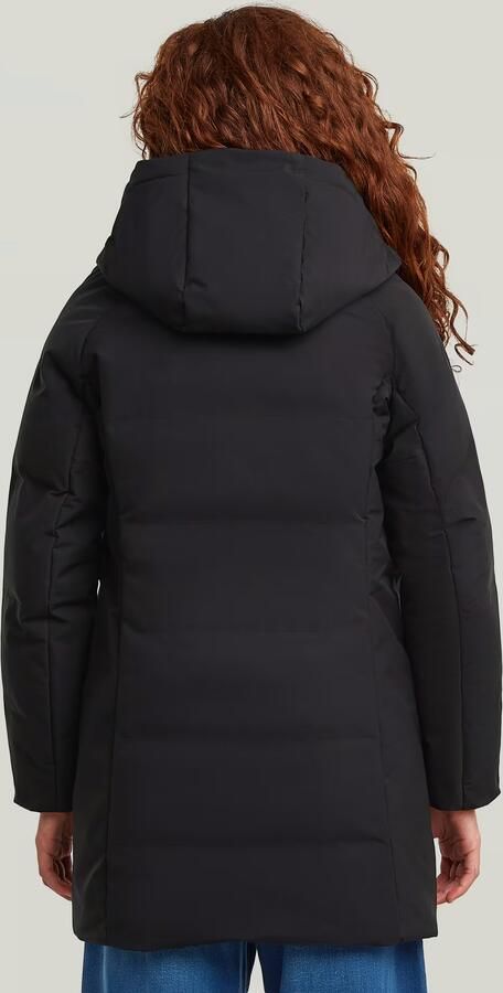 G-Star RAW Gewatteerd lang jack Cayley voor meisjes Zwart meisjes - Foto 6