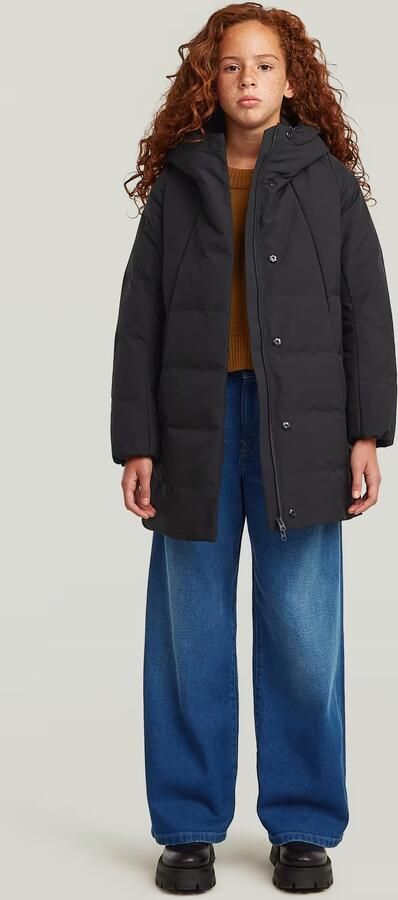 G-Star RAW Gewatteerd lang jack Cayley voor meisjes Zwart meisjes - Foto 8
