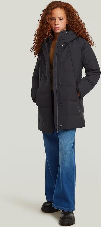 G-Star RAW Gewatteerd lang jack Cayley voor meisjes Zwart meisjes - Foto 7