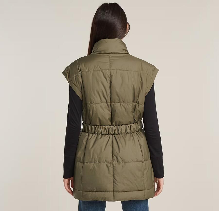 G-Star RAW Gewatteerde Bodywarmer Belted Groen Dames - Foto 5