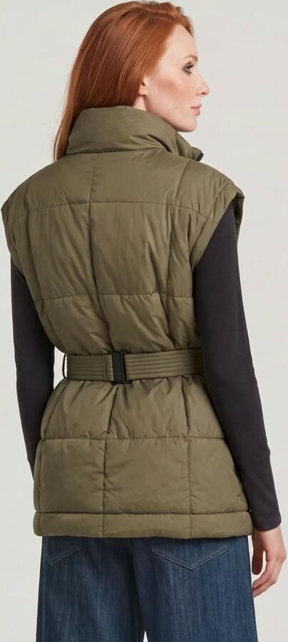 G-Star RAW Gewatteerde Bodywarmer Belted Groen Dames - Foto 6