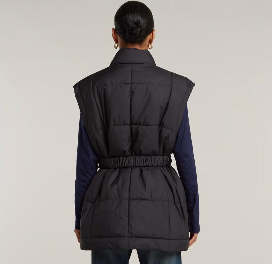 G-Star RAW Gewatteerde Bodywarmer Belted Zwart Dames - Foto 6