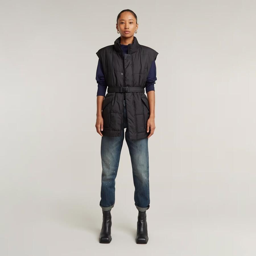 G-Star RAW Gewatteerde Bodywarmer Belted Zwart Dames - Foto 3