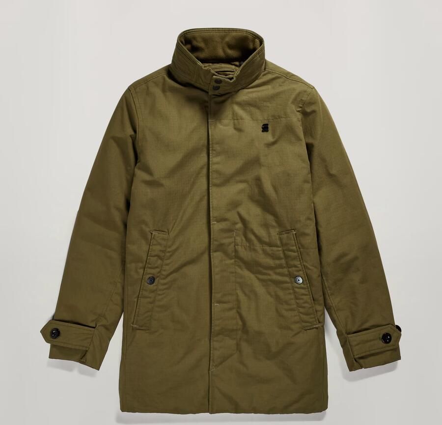 G-Star RAW Gewatteerde Trenchcoat Groen Heren - Foto 5