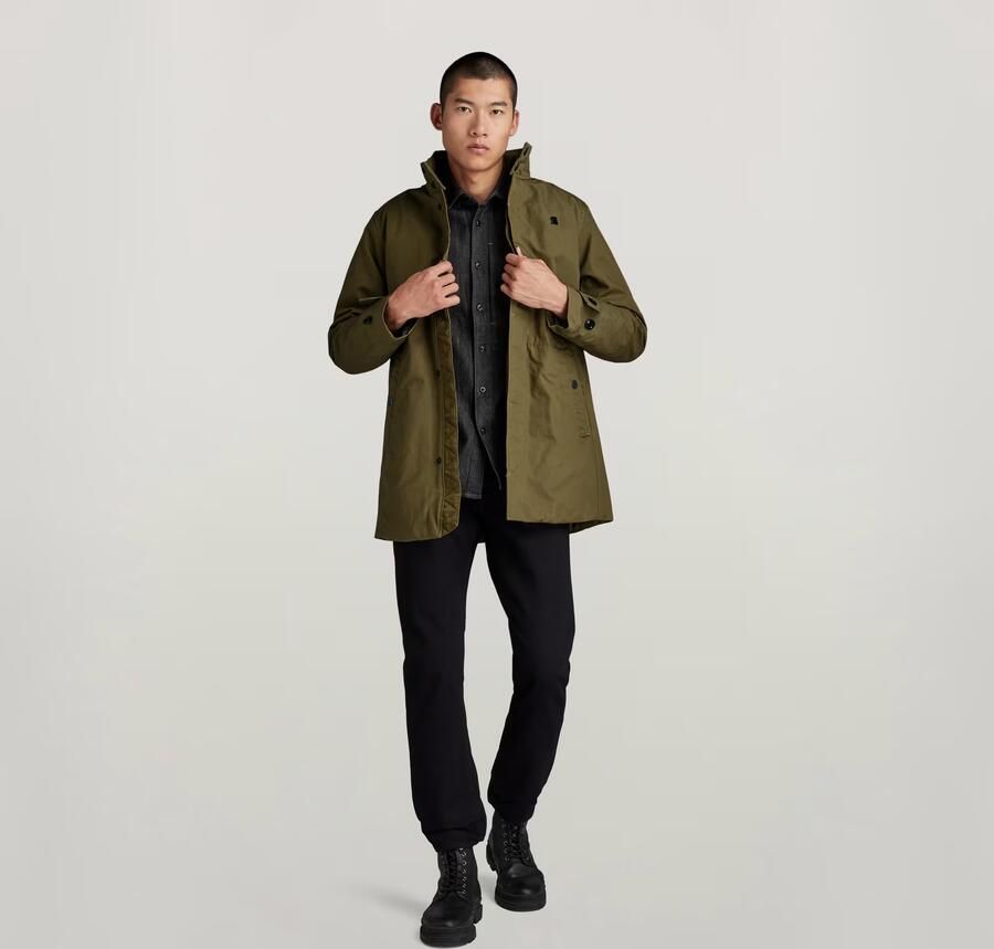 G-Star RAW Gewatteerde Trenchcoat Groen Heren - Foto 6