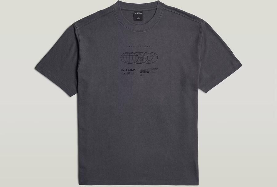 G-Star RAW Globes Relaxed T-Shirt Grijs Heren - Foto 5