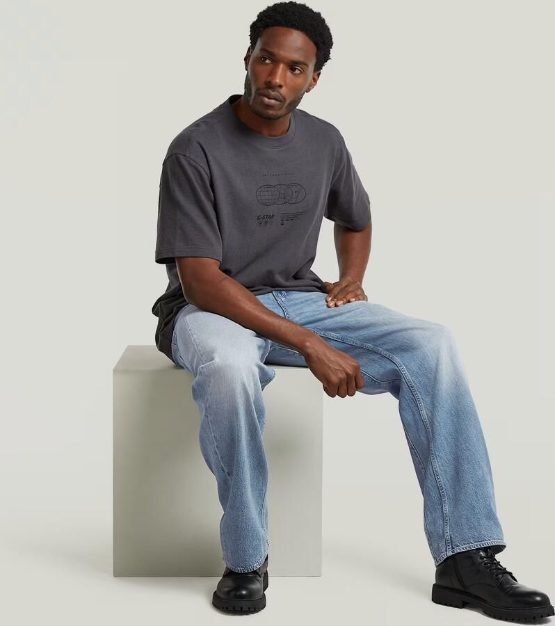 G-Star RAW Globes Relaxed T-Shirt Grijs Heren - Foto 4