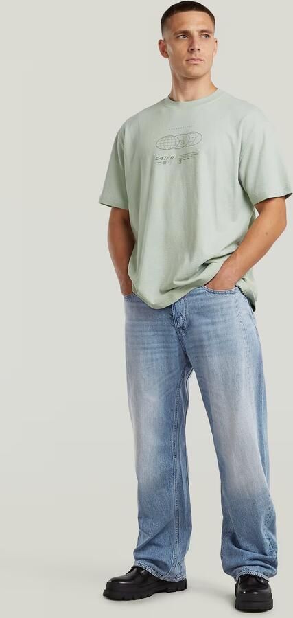 G-Star RAW Globes Relaxed T-Shirt Groen Heren - Foto 7