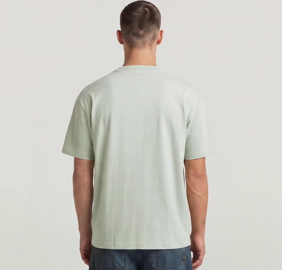 G-Star RAW Globes Relaxed T-Shirt Groen Heren - Foto 4
