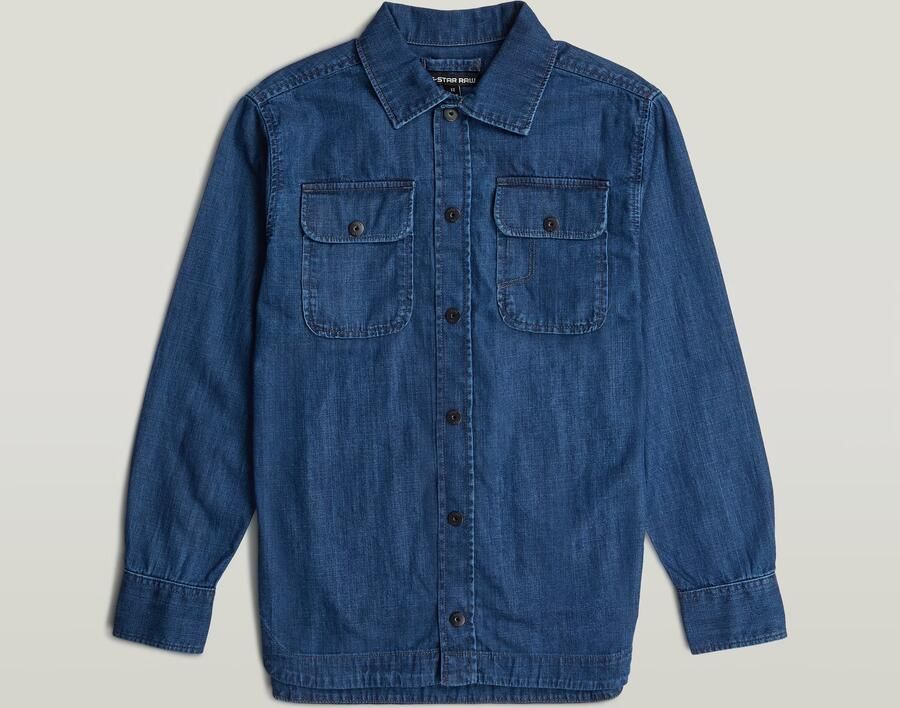 G-Star RAW GPO Overshirt voor jongens Donkerblauw jongens - Foto 3