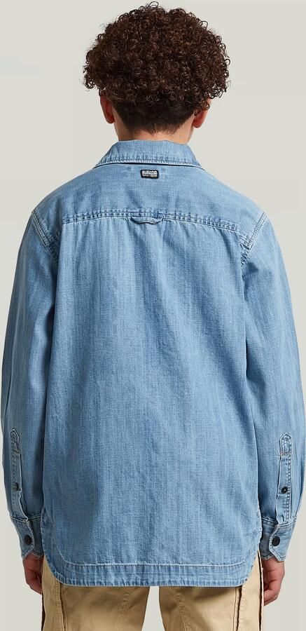 G-Star RAW GPO Overshirt voor jongens Lichtblauw jongens - Foto 4