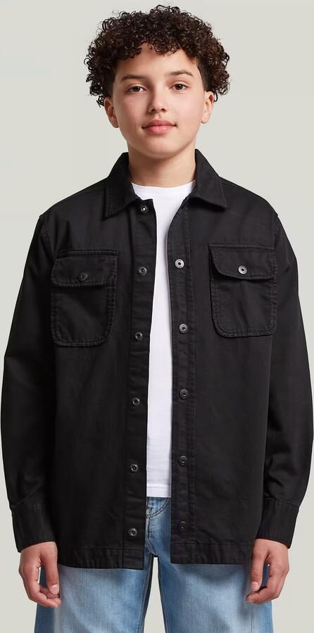 G-Star RAW GPO Overshirt voor jongens Zwart jongens