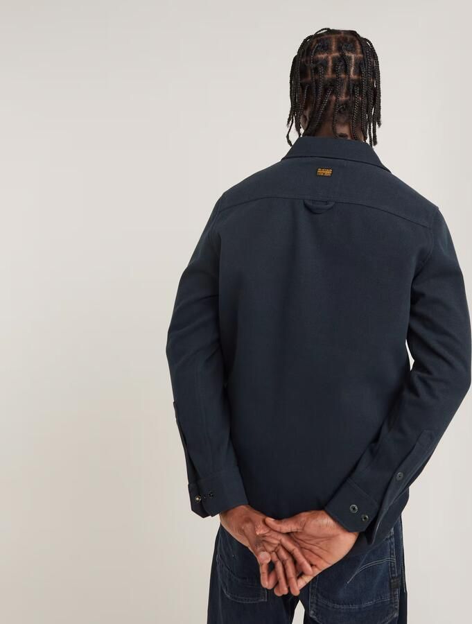 G-Star RAW GPO Zip Overshirt Donkerblauw Heren - Foto 6