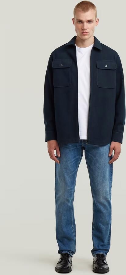 G-Star RAW GPO Zip Overshirt Donkerblauw Heren - Foto 5