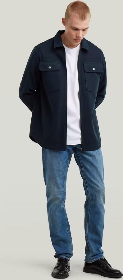 G-Star RAW GPO Zip Overshirt Donkerblauw Heren - Foto 6