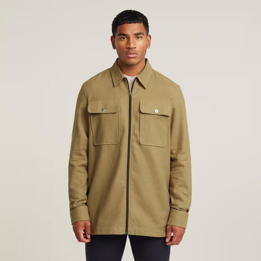 G-Star RAW GPO Zip Overshirt Groen Heren - Foto 7