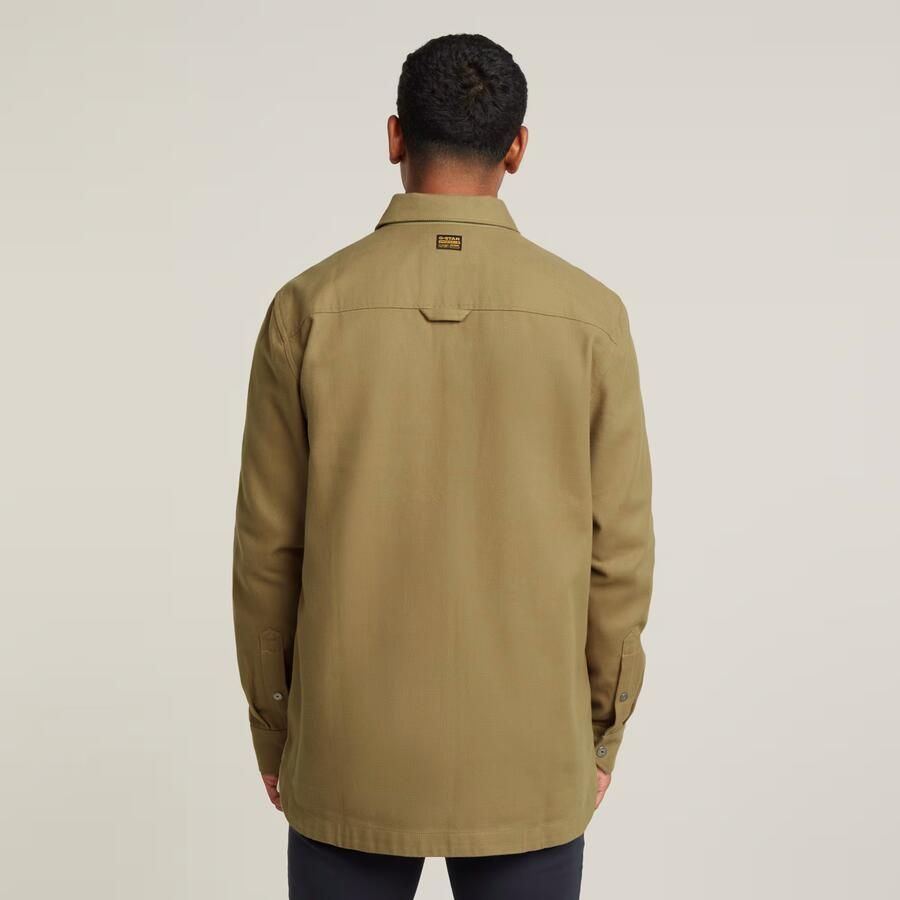 G-Star RAW GPO Zip Overshirt Groen Heren